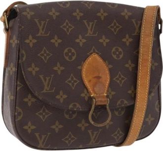 Louis Vuitton Pre-owned Monogram Canvas Shoulder Bag - Dames - Vintage Schoudertas - Bruin - ONE Size - Vintage