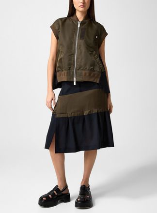 sacai Womens Pure wool midi dress