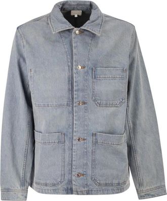 A.P.C. Denim Jassen - Heren - Spijkerjassen - Blauw - XL - Denim - Jassen