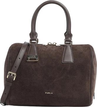 Furla Olivia M Boston Bag - Dames - Handtassen - Bruin - ONE Size - Leer - Tassen