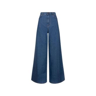 Max Mara Wide Jeans, female, Blue, Size: 2XS Vega Wide Jeans