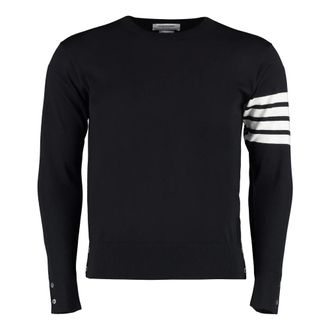 Thom Browne Heren, Truien, Blauw, Maat: 2XL Wol