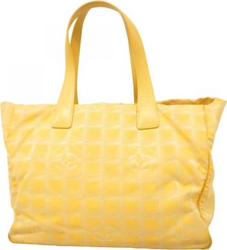 Chanel Yellow Nylon Tote Bag (Pre-Owned)