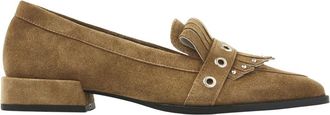 VIA VAI Jazz Emily Loafer - Dames - Loafers - Bruin - 40 EU - Leer - Schoenen