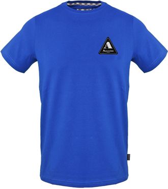 Aquascutum Heren Patch Logo Regular T-shirt (Sky)