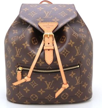 Louis Vuitton Monogram Brown Canvas Backpack (Pre-Owned)