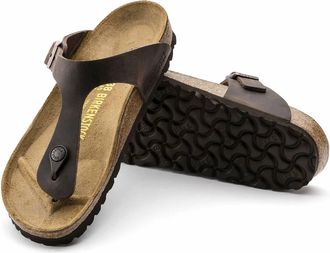Birkenstock Womens Gizeh Oiled Leather Sandal In Habana