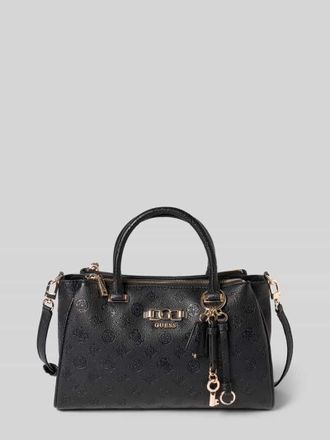 Guess Handtasche mit Allover-Logo-Pr&auml;gung Modell Anise in Black, Gr&ouml;&szlig;e 1