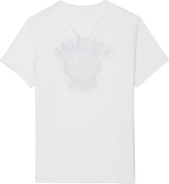 Zadig&Voltaire Monastir T-shirt met grafische print - Wit