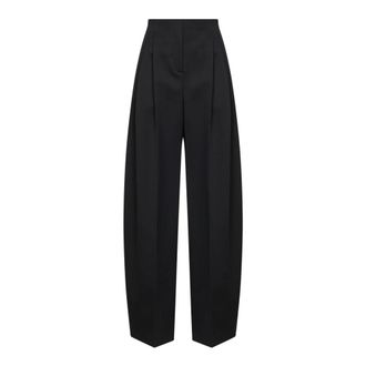 MUGLER Rtw... - Dames - Wijde Broeken - Zwart - S - Wol - Broeken