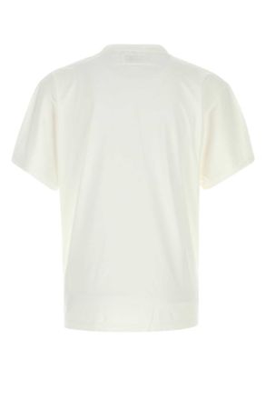 Maison Margiela Mens White Cotton T-Shirt Offwhite Cotone