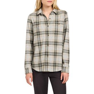 Faherty Legend Plaid Shirt in Olive Grove at Nordstrom Rack, Size Large