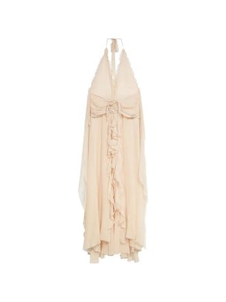 Blumarine Georgette Long Dress