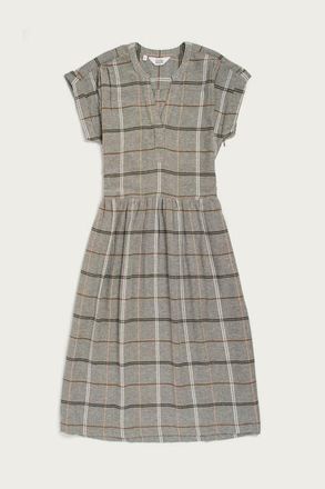 Bridge & Burn Ira Dress in Olive Ember Grid at Nordstrom, Size Xx-Large