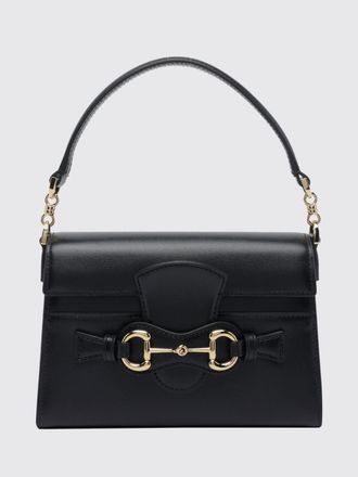 Gucci Mini borsa a mano Horsebit Duomo in pelle di vitello liscia con dettaglio logo