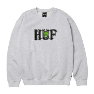 HUF Union Crewneck - Heren - Sweatshirts & Hoodies - Grijs - Maat: S Katoen