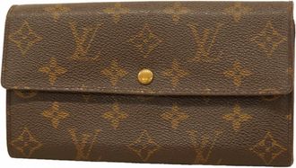 Louis Vuitton Brown Long Wallet (Bi-Fold) (Pre-Owned)