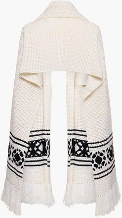 Max Mara Crochet Wool and Cashmere PEPLO Scarf size S/M