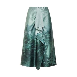 Pierre-Louis Mascia Midi Skirts, female, Green, Size: XS Adastrgum Midi Skirt