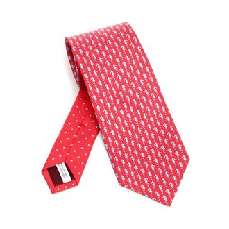 Ferragamo Heren, Accessoires, Rood, Maat: ONE Size Zijde