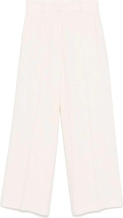 Msgm Witte Broek met Verborgen Sluiting - Dames - Wijde Broeken - Wit - M - Broeken