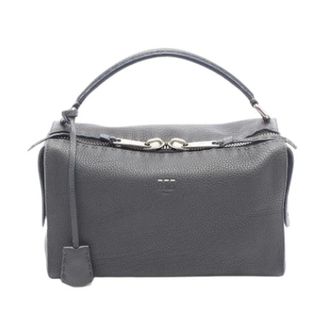 Fendi unisex, Pre-owned, Grijs, Maat: ONE Size Leer