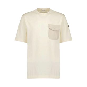 Moncler SS T-Shirt - male - Moncler - T-Shirts - White - S - Tops