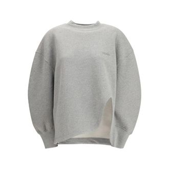 The Attico Dames, Sweatshirts & Hoodies, Grijs, Maat: 2XS Katoen