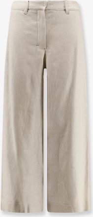 Max Mara Stretch cotton and linen trousers - S MAX MARA - gender_Woman