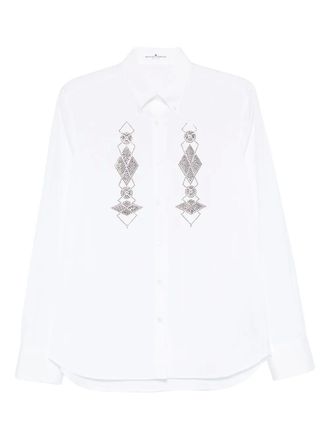 Ermanno Scervino geometric-embellished shirt - White