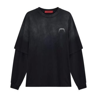 Acupuncture Acupuncture - Metal L/s Tee - Heren - Tops - Zwart - Maat: L Katoen