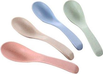 OEM Cuchar&oacute;n Para Sopa, Cuchara Apta Para Microondas Y Lavavajillas, Juego De 4 Cucharas Europeas De 15 Cm, Apto Para Ni&ntilde;os O Adultos