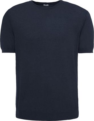 Malo Navy Blue Cotton T-Shirt