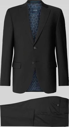 Pierre Cardin Anzug mit Reverskragen in Black, Gr&ouml;&szlig;e 52