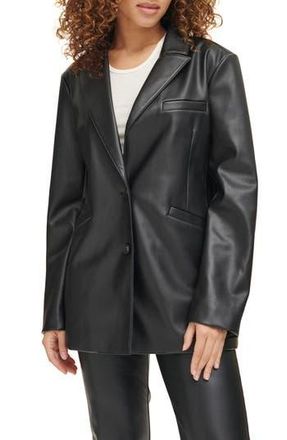 Levi's Faux Leather Blazer in Black at Nordstrom Rack, Size Medium