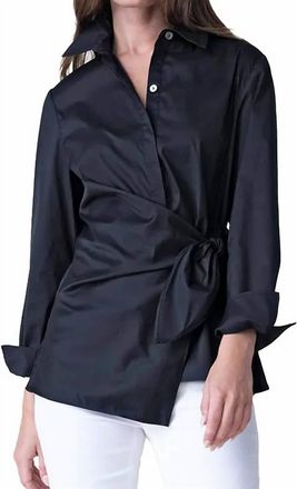 Habitat Perfect Travel Side Tie Shirt In Black