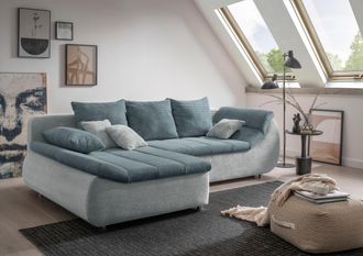 Inosign Ecksofa »Imola, bequem, aktuelle Steppung im Sitz, L-Form, Breite 270cm« wahlweise mit Bettfunktion