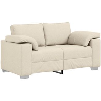 vidaXL Sof&aacute; Beige 160 X 77 X 82 Cm Tejido Mezcla De Lino Vidaxl