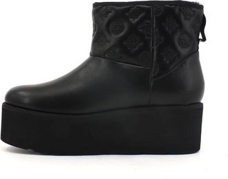 Guess Enkellaarsjes - Dames - Winterlaarzen - Zwart - 40 EU - Leer - Schoenen
