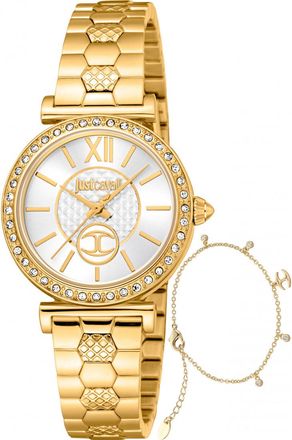 Just Cavalli JC1L273M0055 Dames Varenna Horloge en Armband Cadeauset
