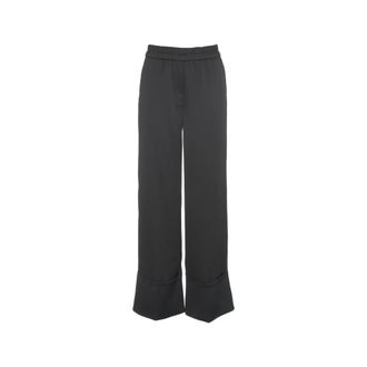 Kaos Wide Trousers, female, Black, S, Elegant Wide-Leg Trousers Nero