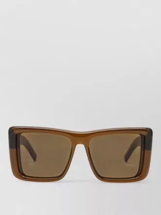 Saint Laurent rectangular frame sunglasses slim temple lenses