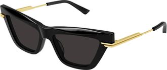 Bottega Veneta Grey Cat Eye Ladies Sunglasses BV1241S 001 54