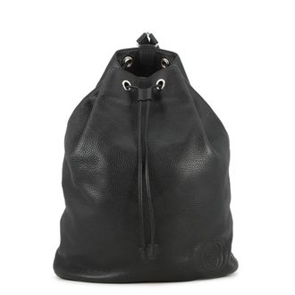 Gucci Black Leather Backpack Handbag (Pre-Owned)