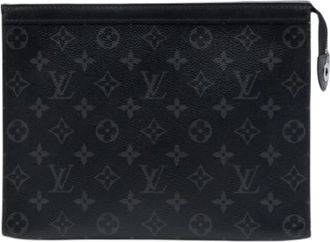 Louis Vuitton Pre-owned Monogram Eclipse Clutch - Heren - Vintage Clutch - Zwart - ONE Size - Leer - Vintage