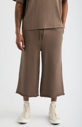 Elwood Core Cut Off Sweatpants in Vintage Brown at Nordstrom, Size Medium