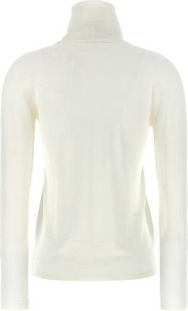 Max Mara Womens White Virgin Wool Cardigan Clothing