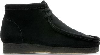 Clarks Wallabee Boot - Heren - Veterlaarzen - Zwart - 42 EU - Leer - Schoenen