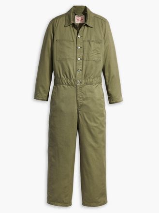 Levi's Womens Olive Night Iconic Jumpsuit - Green - Size X-Small