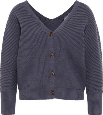 Dreimaster Dreimaster Vest Dames Grijs-blauw